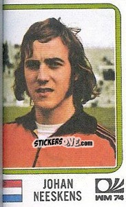 Sticker Johan Neeskens - FIFA World Cup München 1974 - Panini