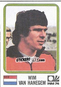 Sticker Wim Van Hanegem - FIFA World Cup München 1974 - Panini