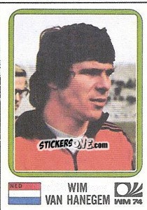 Figurina Wim Van Hanegem - FIFA World Cup München 1974 - Panini