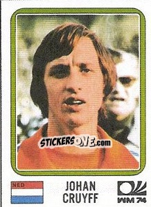Sticker Johan Cruyff - FIFA World Cup München 1974 - Panini