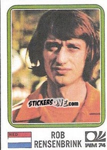 Sticker Rob Rensenbrink - FIFA World Cup München 1974 - Panini