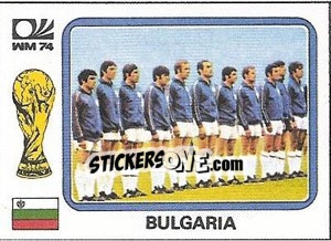 Figurina Echipa Bulgaria - FIFA World Cup München 1974 - Panini