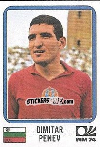 Sticker Dimitar Penev - FIFA World Cup München 1974 - Panini