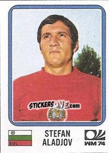 Sticker Stefan Aladjov - FIFA World Cup München 1974 - Panini