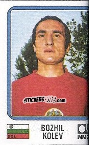 Sticker Bozhil Kolev - FIFA World Cup München 1974 - Panini