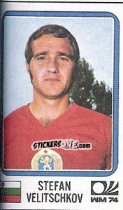 Sticker Stefan Velitschkov - FIFA World Cup München 1974 - Panini