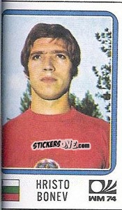 Sticker Hristo Bonev - FIFA World Cup München 1974 - Panini
