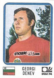 Sticker Georgi Denev - FIFA World Cup München 1974 - Panini