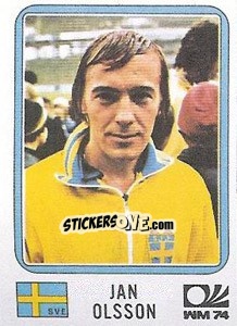 Sticker Jan Olsson - FIFA World Cup München 1974 - Panini