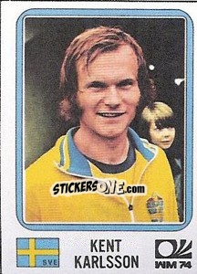 Sticker Kent Karlsson - FIFA World Cup München 1974 - Panini