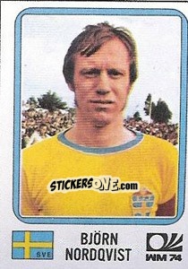 Sticker Bjorn Nordqvist - FIFA World Cup München 1974 - Panini