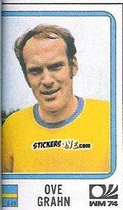 Sticker Ove Grahn - FIFA World Cup München 1974 - Panini