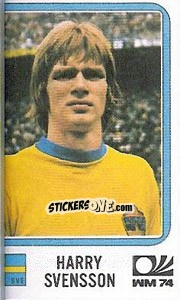 Sticker Harry Svensson - FIFA World Cup München 1974 - Panini