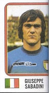 Cromo Giuseppe Sabadini - FIFA World Cup München 1974 - Panini