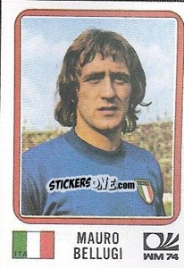 Sticker Mauro Bellugi - FIFA World Cup München 1974 - Panini