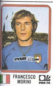 Cromo Francesco Morini - FIFA World Cup München 1974 - Panini