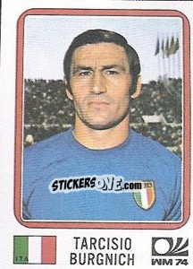 Sticker Tarcisio Burgnich - FIFA World Cup München 1974 - Panini