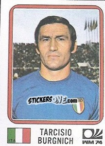 Cromo Tarcisio Burgnich - FIFA World Cup München 1974 - Panini