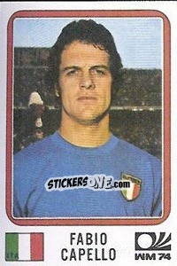 Sticker Fabio Capello - FIFA World Cup München 1974 - Panini