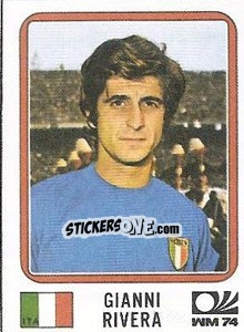 Cromo Gianni Rivera - FIFA World Cup München 1974 - Panini