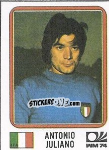 Sticker Antonio Juliano - FIFA World Cup München 1974 - Panini