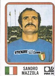 Sticker Sandro Mazzola - FIFA World Cup München 1974 - Panini