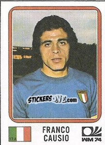 Cromo Franco Causio - FIFA World Cup München 1974 - Panini