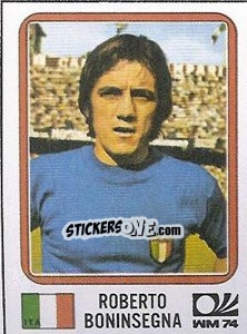 Cromo Roberto Boninsegna - FIFA World Cup München 1974 - Panini