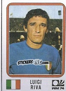 Sticker Luigi Riva - FIFA World Cup München 1974 - Panini