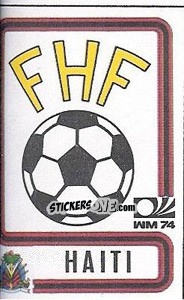 Sticker Stema Haiti - FIFA World Cup München 1974 - Panini
