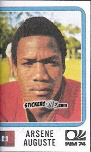 Sticker Arsene Auguste - FIFA World Cup München 1974 - Panini