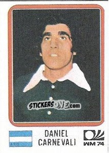 Sticker Daniel Carnevali - FIFA World Cup München 1974 - Panini