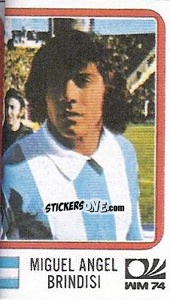 Sticker Miguel Angel Brindisi - FIFA World Cup München 1974 - Panini