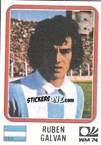 Cromo Ruben Galvan - FIFA World Cup München 1974 - Panini