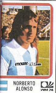 Figurina Norberto Alonso - FIFA World Cup München 1974 - Panini