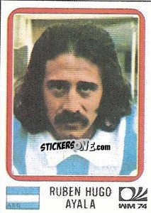 Sticker Ruben Hugo Ayala - FIFA World Cup München 1974 - Panini