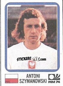 Sticker Antoni Szymanowski - FIFA World Cup München 1974 n. 339 - Panini