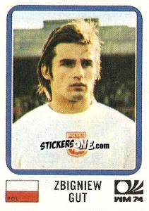 Sticker Zbigniew Gut - FIFA World Cup München 1974 - Panini