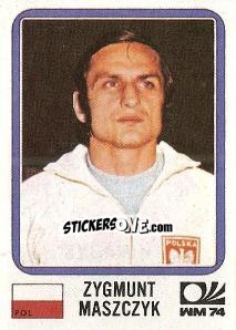 Sticker Zygmunt Maszczyk - FIFA World Cup München 1974 n. 343 - Panini