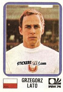 Sticker Grzegorz Lato - FIFA World Cup München 1974 - Panini