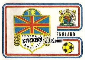 Sticker England Badge - FIFA World Cup München 1974 - Panini
