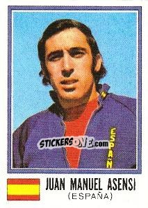 Sticker Juan Manuel Asensi - FIFA World Cup München 1974 - Panini