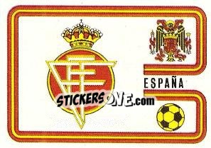 Sticker Spain Badge - FIFA World Cup München 1974 n. 373 - Panini