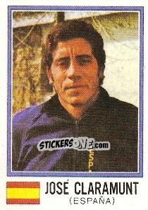 Sticker Jose Claramunt - FIFA World Cup München 1974 - Panini