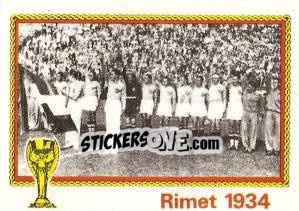 Sticker Italia 1934 - FIFA World Cup München 1974 - Panini