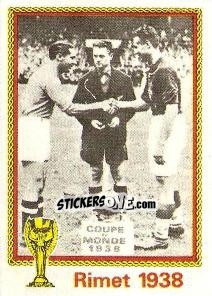 Sticker Meazza (italia) And Sarosi (ungaria) - FIFA World Cup München 1974 - Panini