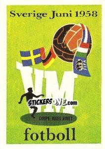 Sticker World Cup 58 Poster - FIFA World Cup München 1974 - Panini