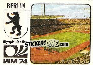 Sticker Olympia Stadion - Berlin - FIFA World Cup München 1974 n. 70 - Panini
