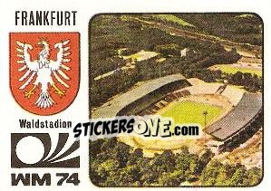 Sticker Waldstadion - Frankfurt - FIFA World Cup München 1974 - Panini