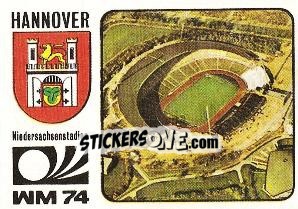 Sticker Niedersachsenstadion - Hannover - FIFA World Cup München 1974 n. 78 - Panini